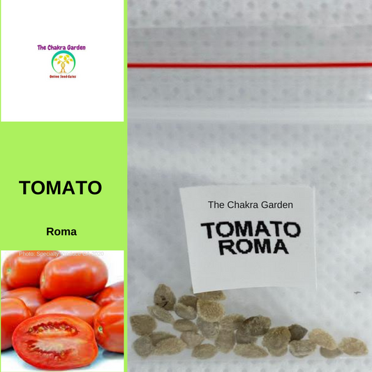 Tomato 'Roma'-EDIBLE-25 seeds-Base Chakra The Chakra Garden