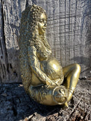 Earth Mother Gold Painted Resin Figurine 19cm The Chakra Garden