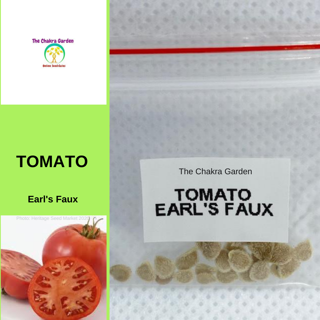 Tomato 'Earl's Faux'-EDIBLE-25 seeds-Base Chakra